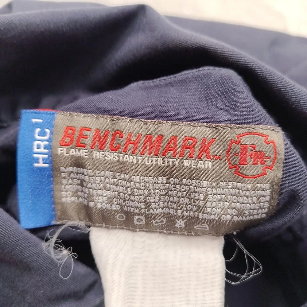 Benchmark FR Coveralls Mens Large Blue Flame Resistant FR Utility Workwear